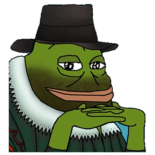 Renaissance hat Groyper sticker — Sticker Packs meme