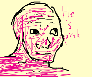 Pink wojak scribbles — Wojak meme