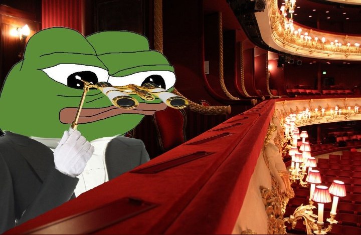 Pepe at theatre — Pepe meme