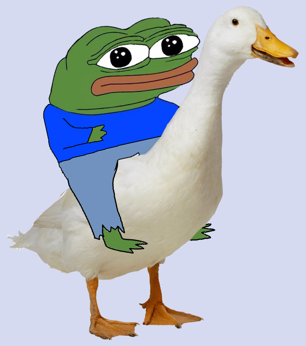Pepe apu riding duck — Apu meme