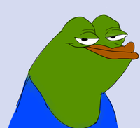 Pepe type creature smug face — Pepe meme