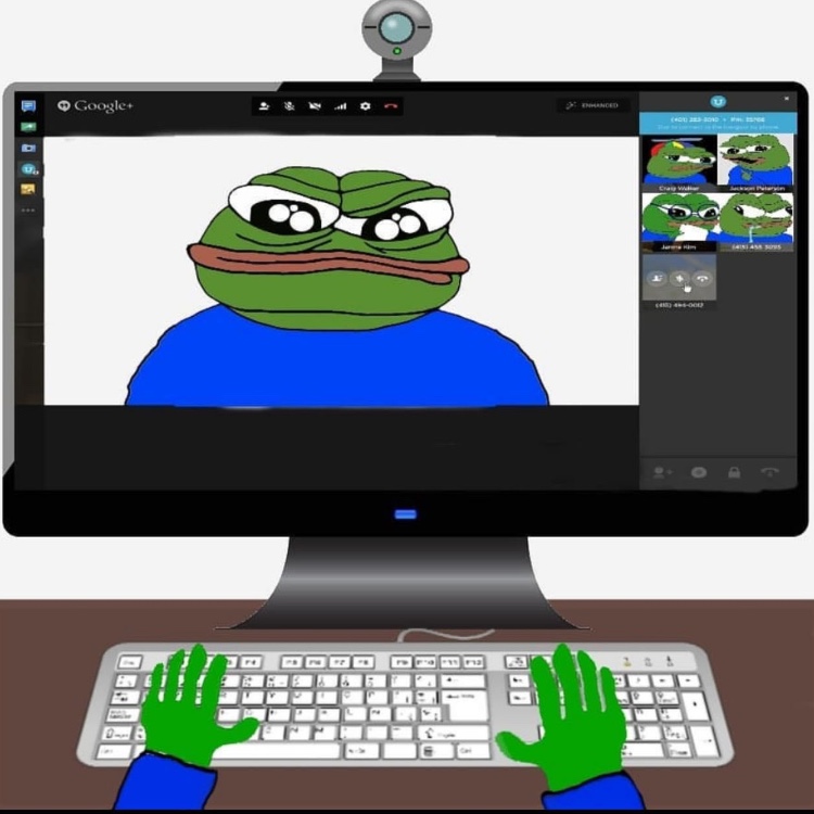 Pepe google plus hangouts — Pepe meme