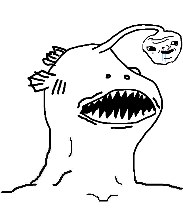 Brainlet deep sea fish — Brainlet meme