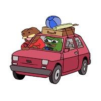 Pepe spurdo taking road trip — Pepe meme