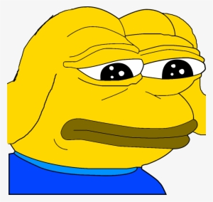 Pepe yellow dog sad — Pepe meme