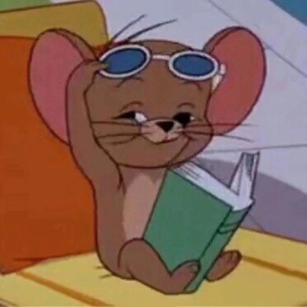 Mouse cartoon character lifting sunglasses — Reaction meme