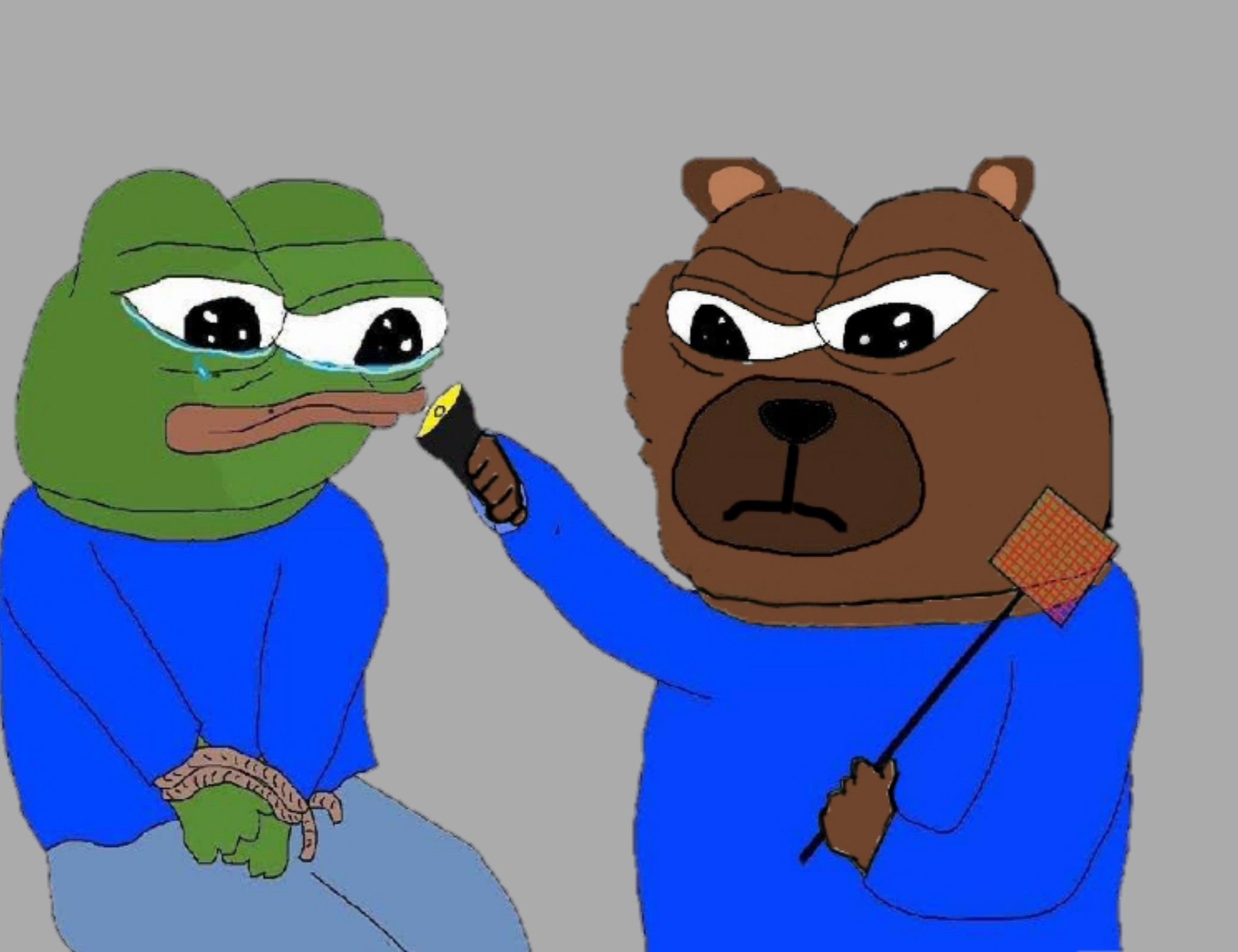 Pepe questioned bobo — Pepe meme