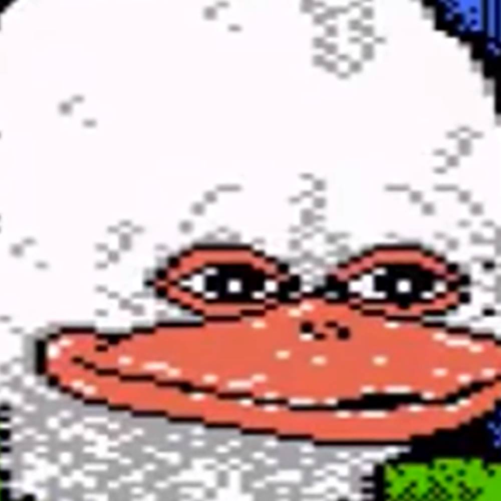 Stoned duck bit art — Reaction meme