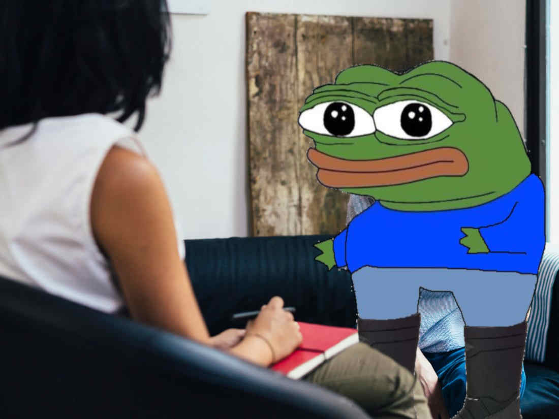 Pepe apu in therapists office — Apu meme