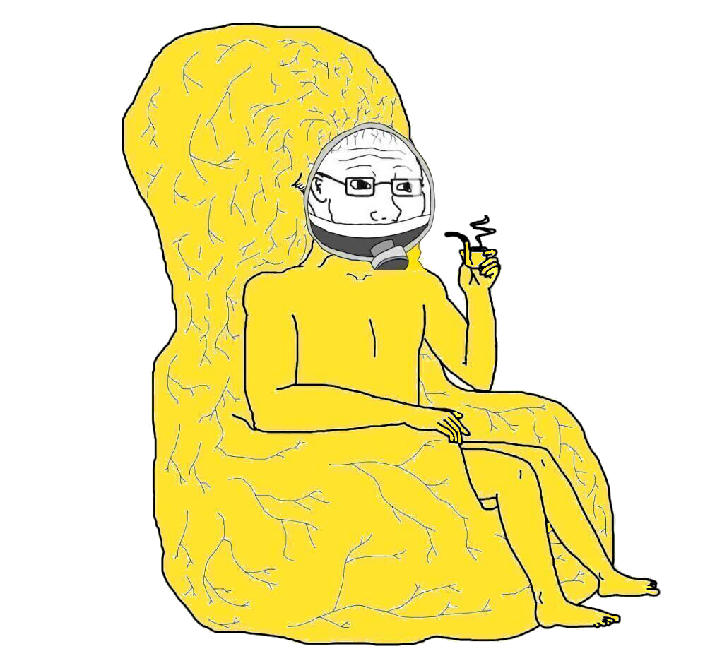 Wojak big brain hazmat suit — Wojak meme