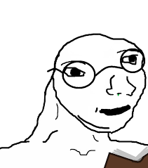 Brainlet reads book — Brainlet meme