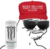 Boomer wearing make em hat — Boomer meme