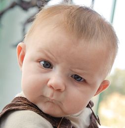 Skeptical Baby meme template — Templates meme