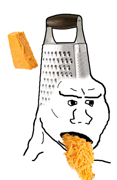 Brainlet grug cheese grater — Brainlet meme
