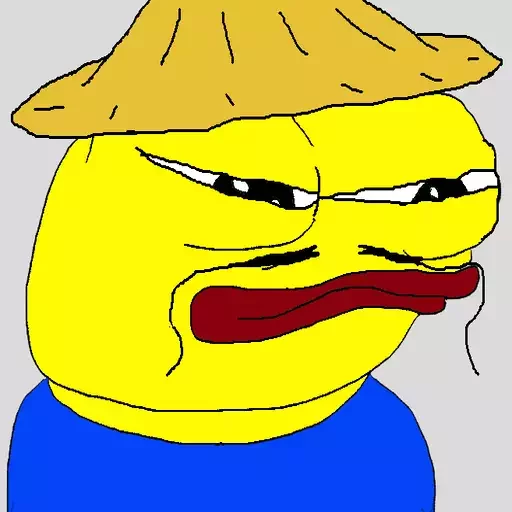 Yellow straw hat Frog Friends sticker — Sticker Packs meme