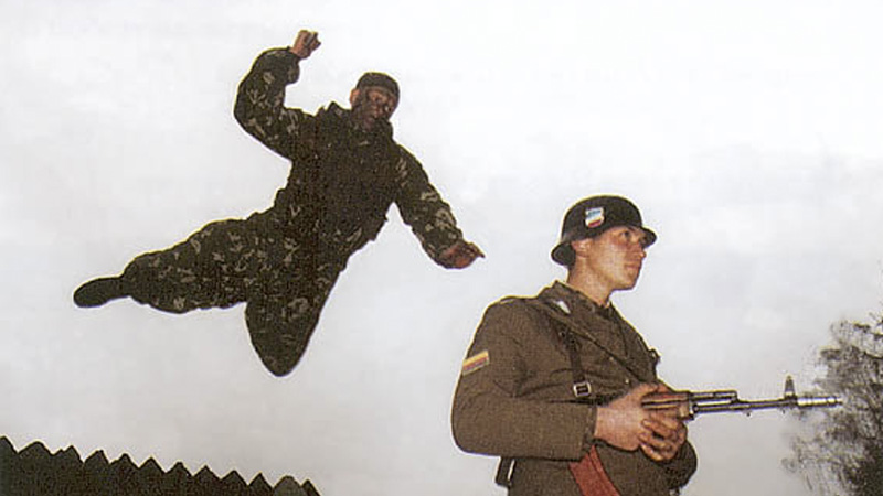 Soldier jump spetznaz meme template — Templates meme