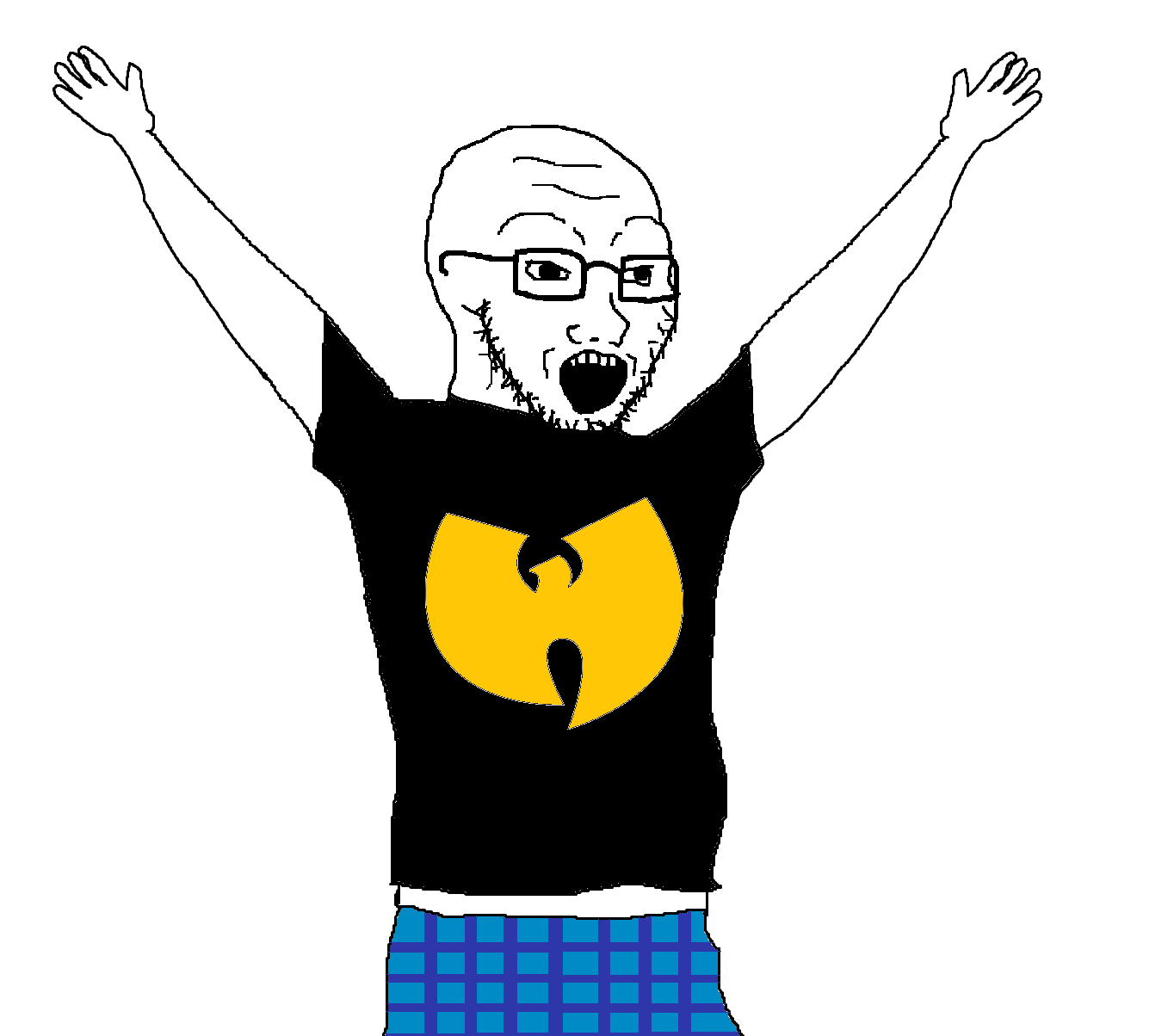 Wojak soy boy wu tang shirt — Wojak meme