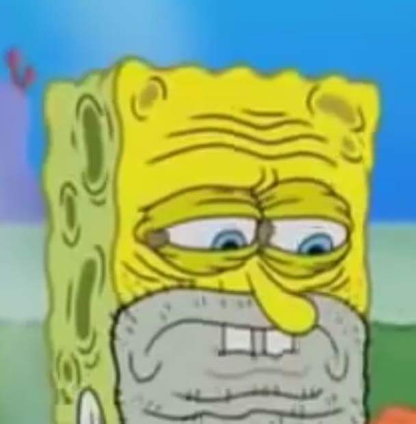 Spongebob old man face — Reaction meme