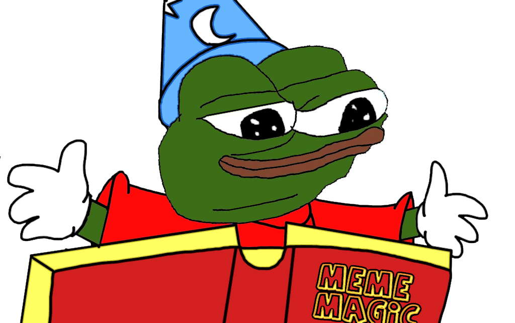Pepe meme magic book — Pepe meme