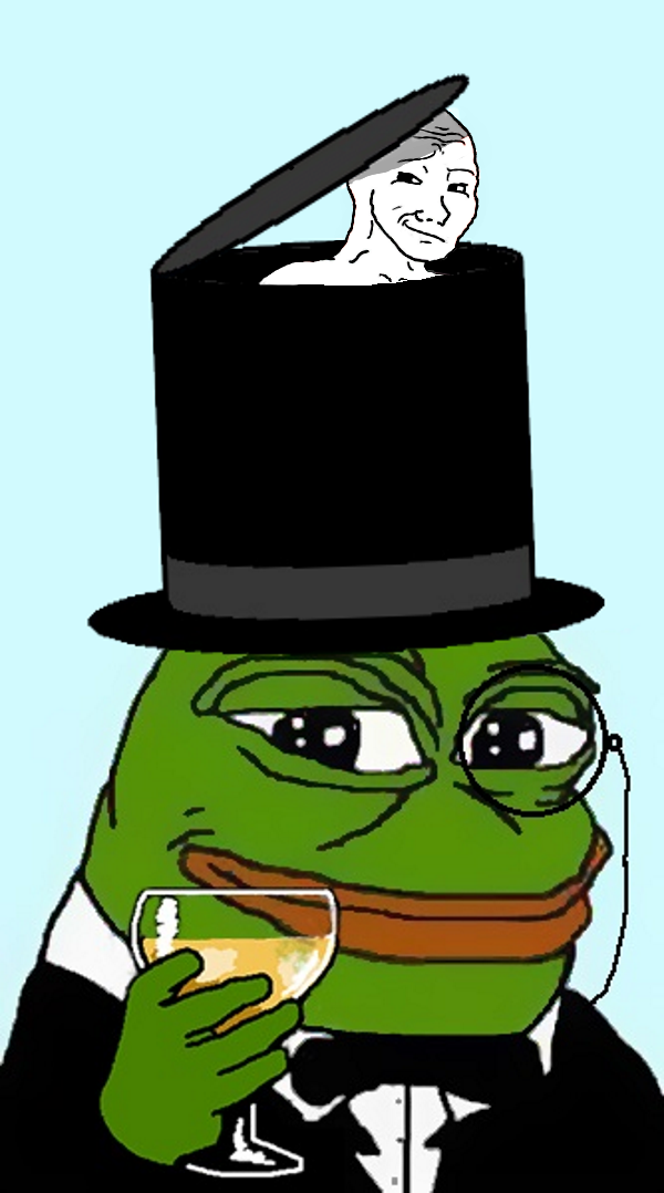Pepe tophat wojak — Pepe meme
