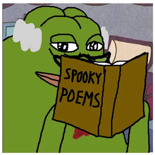 Spooky poems Groyper sticker — Sticker Packs meme