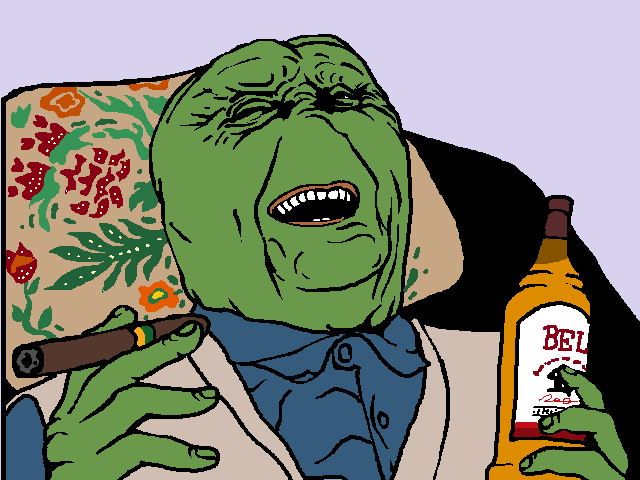 Pepe old man laughing — Pepe meme