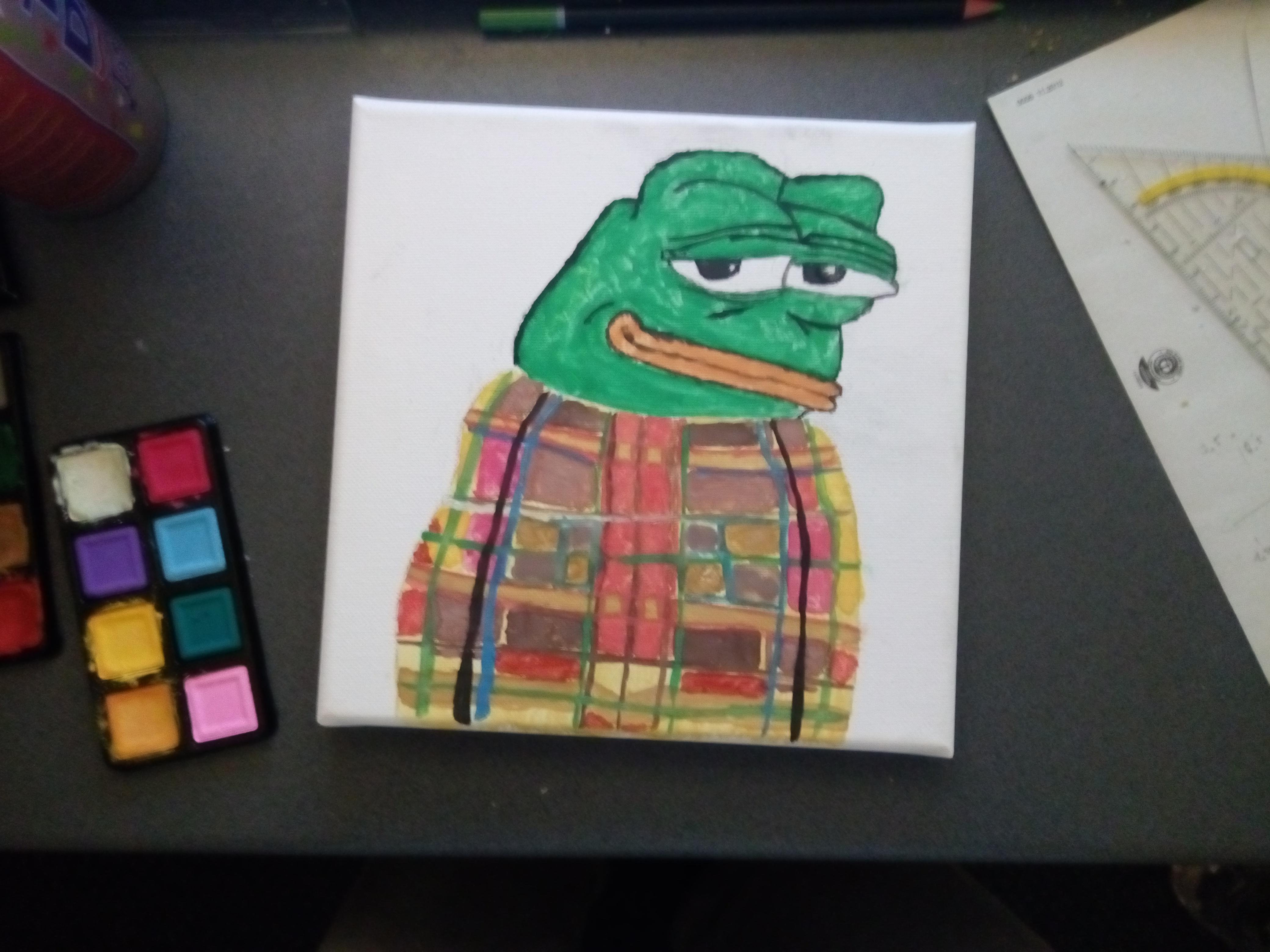 Pepe comfy watercolors — Pepe meme