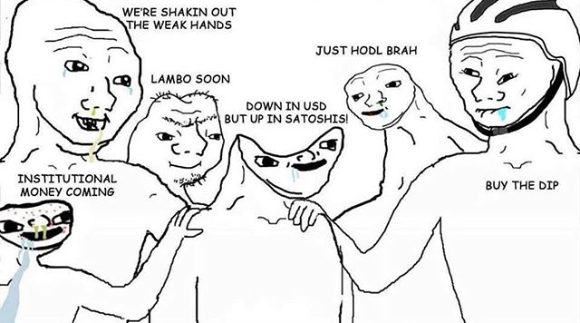 Brainlets buy the dip — Brainlet meme