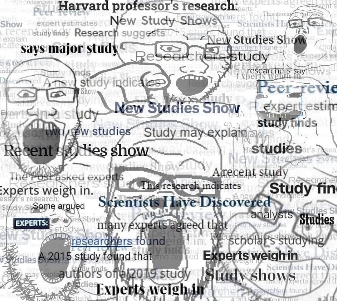 Wojak soy boys cite studies — Wojak meme