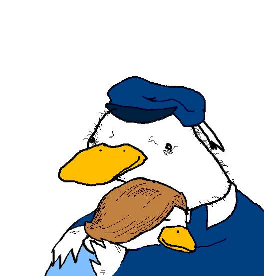Duck hugging duck — Reaction meme