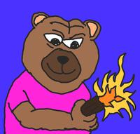 Bobo lights fire cracker — Bobo meme