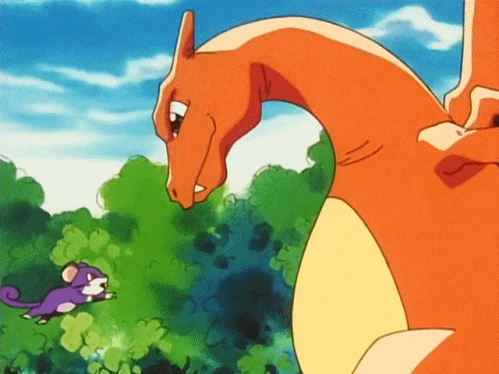 Charizard Bouncing Rattata — Reaction meme