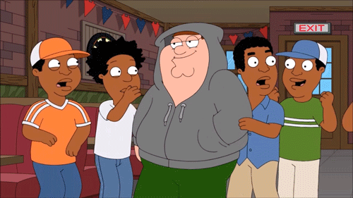 Family guy black guy grabbing face meme — Reaction meme