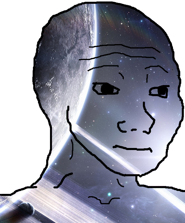 Wojak transparent space background — Wojak meme