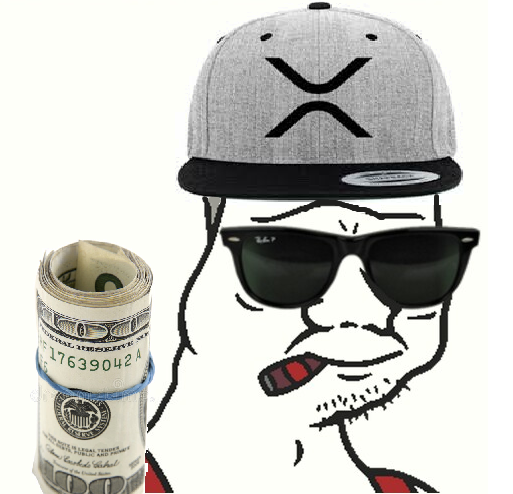Boomer roll of bills wearing cap — Boomer meme