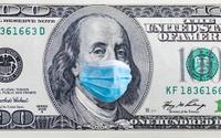 Hudnred dollar bill wearing mask — Reaction meme
