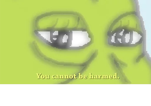Cannot be harmed meditation Groyper sticker — Sticker Packs meme