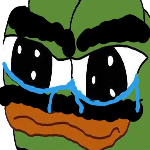 Crying pepe Jeet Degen sticker — Sticker Packs meme