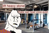 Grug gym rat — Grug meme