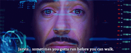 Robert Downey Jr Run Before You Can Walk — Reaction meme