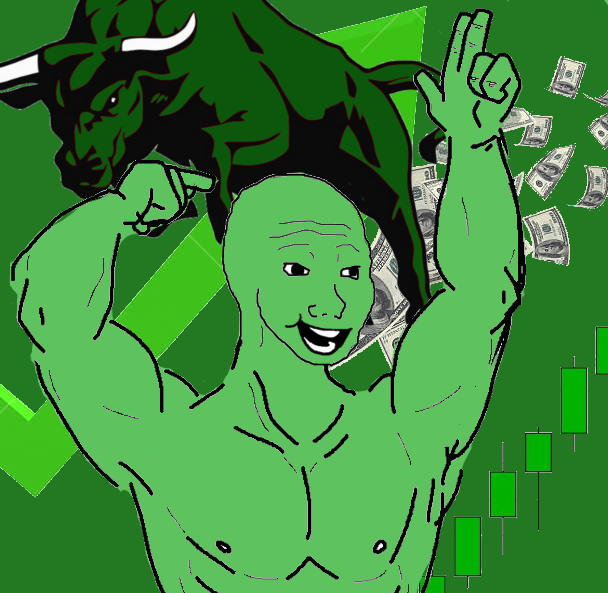 Gren wojak flexing bullrun — Wojak meme