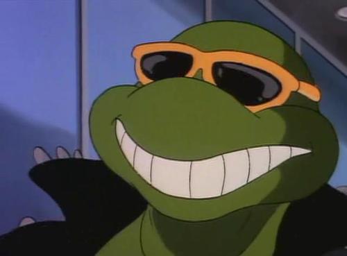 Ninja turtle smiling — Reaction meme