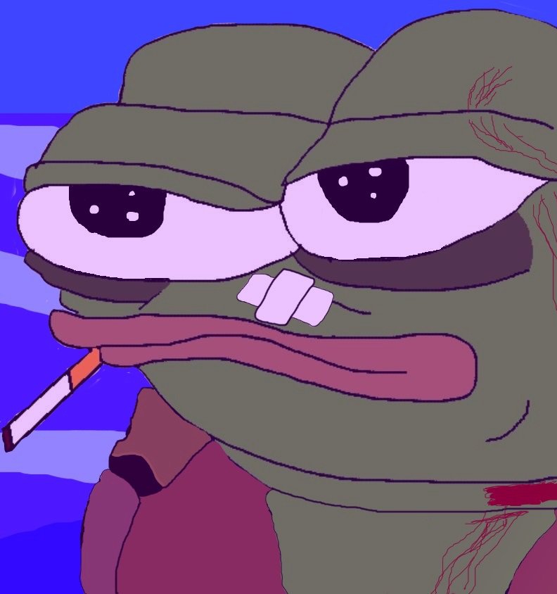 Pepe blade runner smoking — Pepe meme