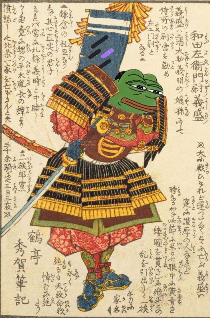 Pepe samurai painting — Pepe meme
