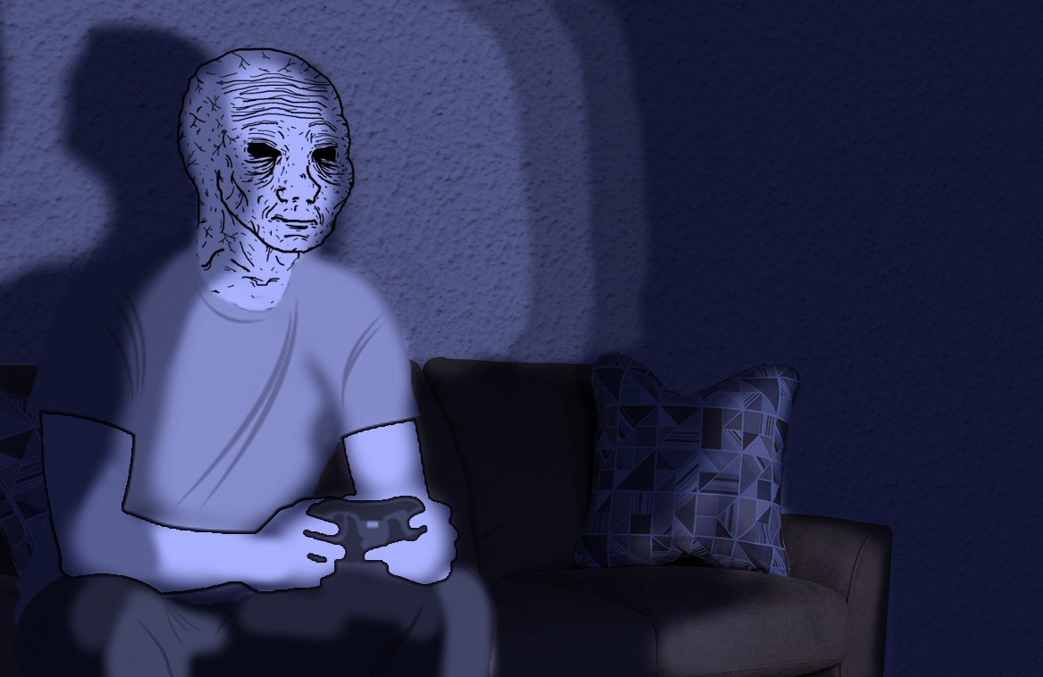 Wojak stage 2 doomer video game — Wojak meme