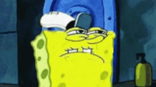 Spongebob smug right Cali Pack 3 sticker — Sticker Packs meme