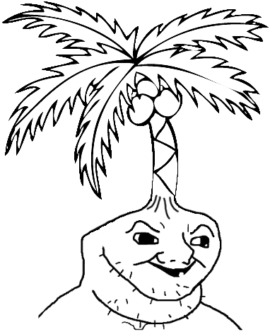 Brainlet coconut head brain — Brainlet meme