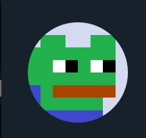 Pepe bit art face profile picture — Pepe meme