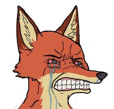 Wojak fox seething crying — Wojak meme