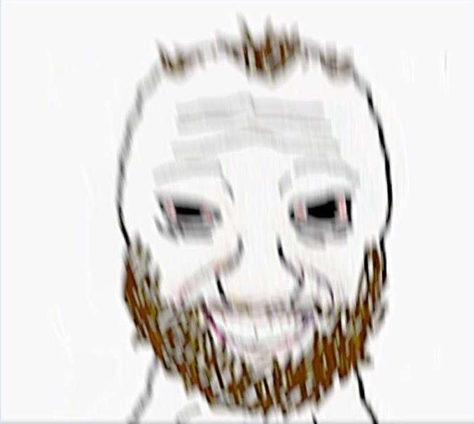 Wojak stage 4 doomer blurry — Wojak meme